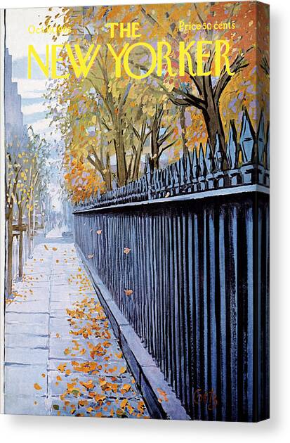 New Yorker October 19, 1968 Canvas Art Print by Arthur Getz