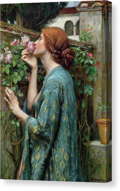 The Soul Of The Rose Canvas Art Print by John William Waterhouse