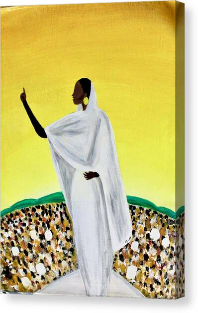 R-4 Canvas Art Print by Ghada Malik