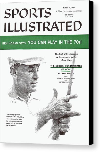 Ben Hogan Golf Tips Sports Illustrated Cover Canvas Art Print by Sports Illustrated