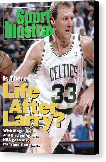 Boston Celtics Larry Bird... Sports Illustrated Cover Canvas Art Print by Sports Illustrated