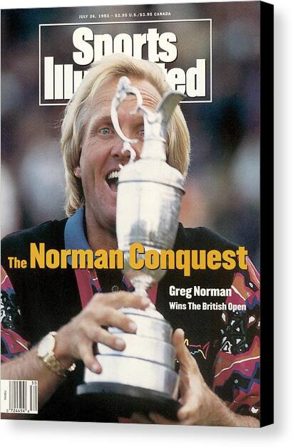 Greg Norman, 1993 British Open Sports Illustrated Cover Canvas Art Print by Sports Illustrated