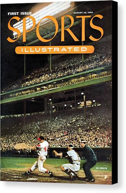 Milwaukee Braves Eddie Mathews... Sports Illustrated Cover Canvas Art Print by Sports Illustrated