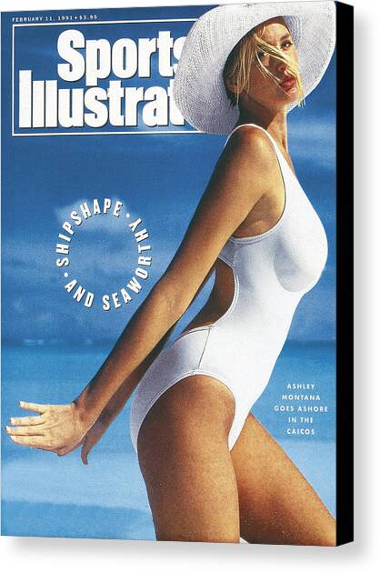 Ashley Montana, 1991 Sports Illustrated Swimsuit Issue Cover. Canvas Art Print by Sports Illustrated