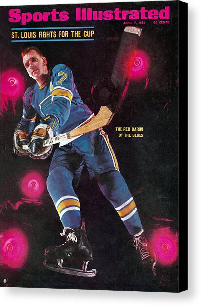 St Louis Blues Gordon Berenson Sports Illustrated Cover Canvas Art Print by Sports Illustrated