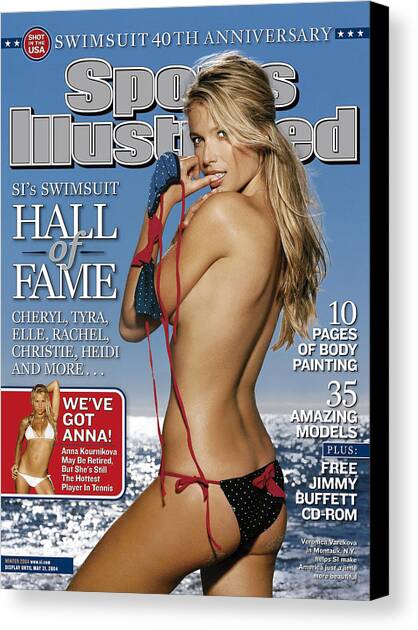 Veronica Varekova, 2004 Sports Illustrated Swimsuit Issue Cover. Canvas Art Print by Sports Illustrated