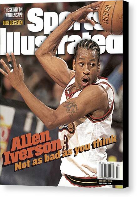 Philadelphia 76ers Allen Iverson... Sports Illustrated Cover Canvas Art Print by Sports Illustrated