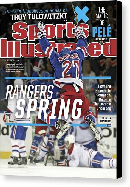 Rangers Spring How The Blueshirts Somehow Became The Sports Illustrated Cover Canvas Art Print by Sports Illustrated