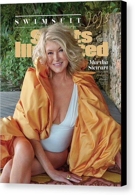 2023 Martha Stewart Sports Illustrated Swimsuit Issue Cover Canvas Art Print by Sports Illustrated