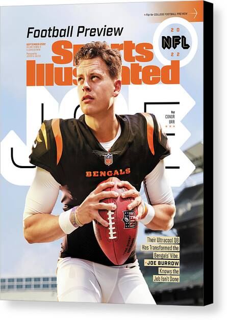 Joe Burrow 2022 NFL Football Preview Sports Illustrated Issue Cover Canvas Art Print by Sports Illustrated