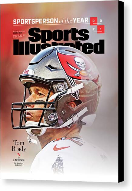 Tom Brady 2021 Sportsperson of the Year Cover Canvas Art Print by Sports Illustrated