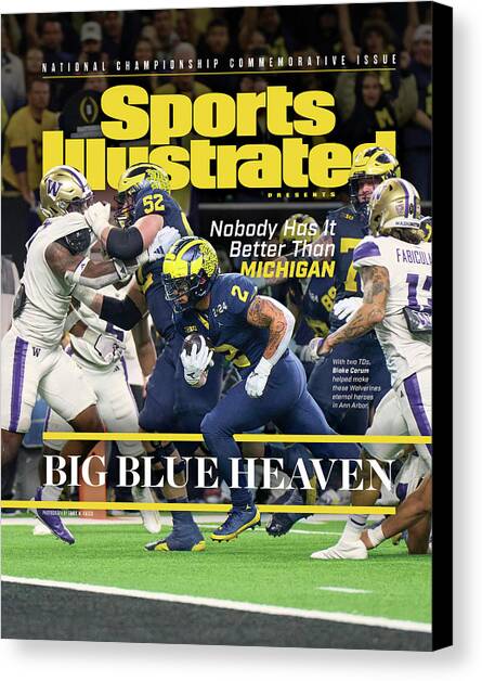 University of Michigan, 2024 College Football National Championship Issue Cover Canvas Art Print by Sports Illustrated