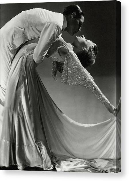 Jack Holland And June Hart Dancing Canvas Art Print by Horst P. Horst