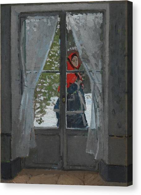 The Red Kerchief Canvas Art Print by Claude Monet