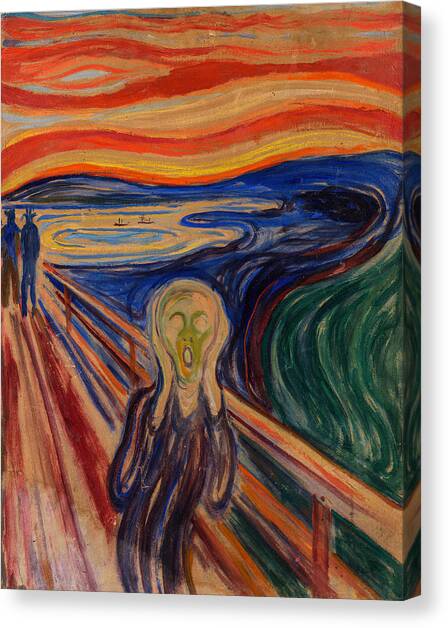 The Scream Canvas Art Print by Edvard Munch