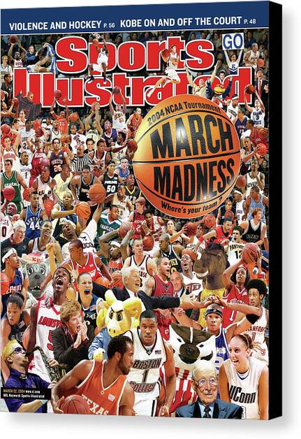 2004 March Madness College Basketball Preview Sports Illustrated Cover Canvas Art Print by Sports Illustrated