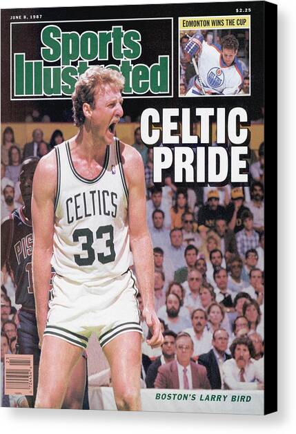 Boston Celtics Larry Bird, 1987 Nba Eastern Conference Sports Illustrated Cover Canvas Art Print by Sports Illustrated