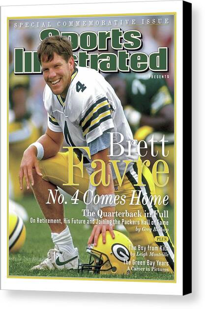Brett Favre, No. 4 Comes Home Special Commemorative Issue Sports Illustrated Cover Canvas Art Print by Sports Illustrated