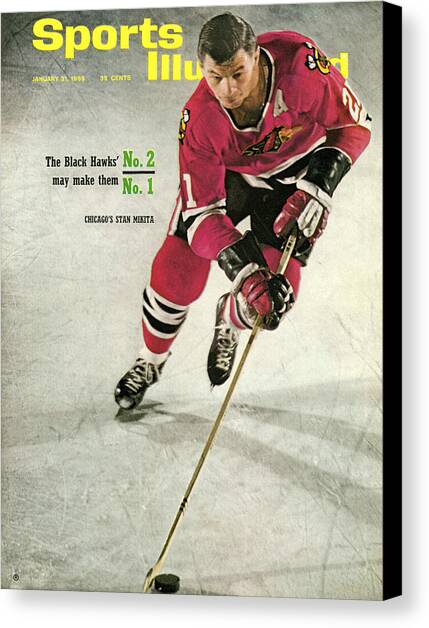 Chicago Blackhawks Stan Mikita... Sports Illustrated Cover Canvas Art Print by Sports Illustrated