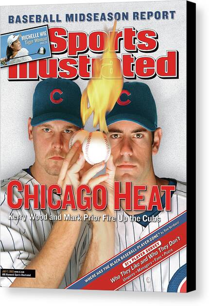 Chicago Heat Kerry Wood And Mark Prior Fire Up The Cubs Sports Illustrated Cover Canvas Art Print by Sports Illustrated