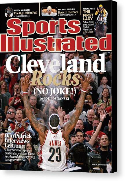 Cleveland Cavaliers LeBron James... Sports Illustrated Cover Canvas Art Print by Sports Illustrated