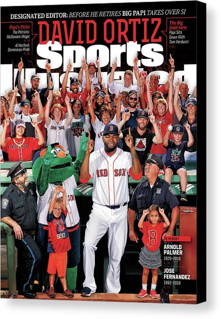 David Ortiz, Designated Editor Before He Retires Big Papi Sports Illustrated Cover Canvas Art Print by Sports Illustrated
