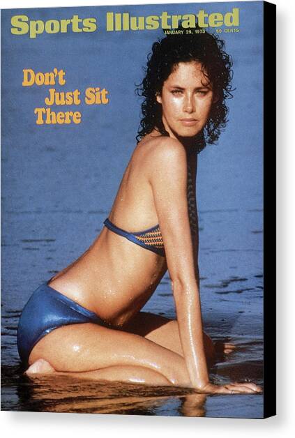 Dayle Haddon Swimsuit 1973 Sports Illustrated Cover Canvas Art Print by Sports Illustrated