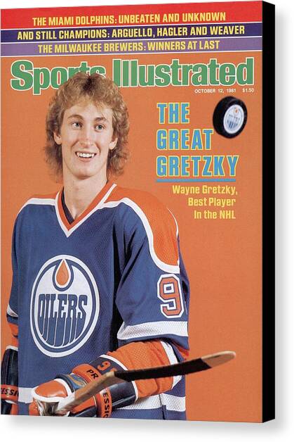 Edmonton Oilers Wayne Gretzky Sports Illustrated Cover Canvas Art Print by Sports Illustrated
