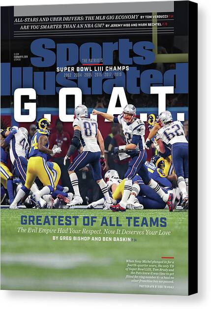 G.o.a.t Greatest Of All Teams Sports Illustrated Cover Canvas Art Print by Sports Illustrated