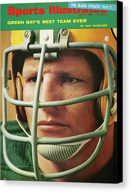 Green Bay Packers Ray Nitschke Sports Illustrated Cover Canvas Art Print by Sports Illustrated