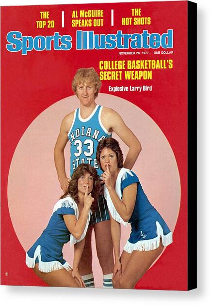 Indiana State Larry Bird Sports Illustrated Cover Canvas Art Print by Sports Illustrated