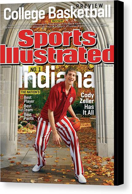 Indiana University Cody Zeller, 2012-13 College Basketball Sports Illustrated Cover Canvas Art Print by Sports Illustrated