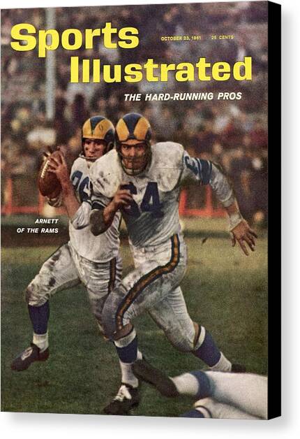 Los Angeles Rams Jon Arnett And Roy Hord Sports Illustrated Cover Canvas Art Print by Sports Illustrated