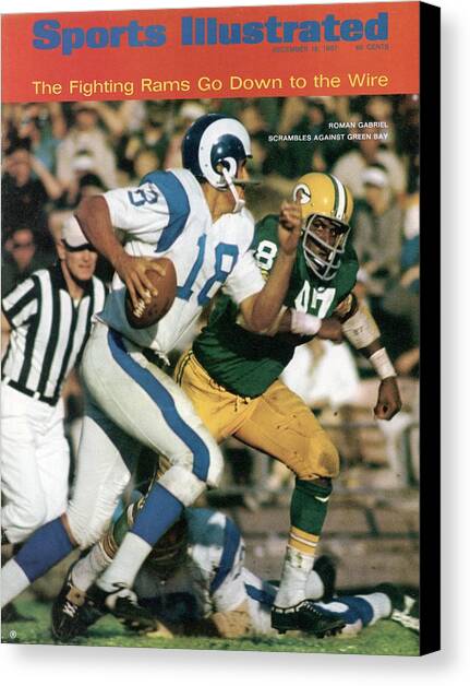 Los Angeles Rams Roman Gabriel Sports Illustrated Cover Canvas Art Print by Sports Illustrated