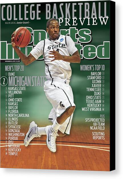 Michigan State University Kalin Lucas, 2010 College Sports Illustrated Cover Canvas Art Print by Sports Illustrated