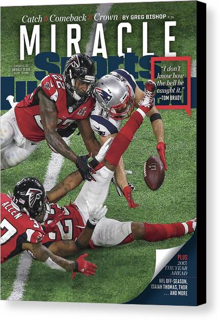 Miracle Catch, Comeback, Crown Sports Illustrated Cover Canvas Art Print by Sports Illustrated