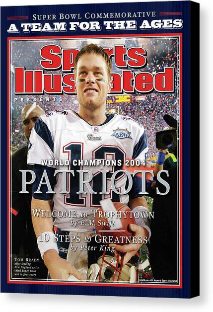 New England Patriots, Super Bowl Xxxix Champions Sports Illustrated Cover Canvas Art Print by Sports Illustrated