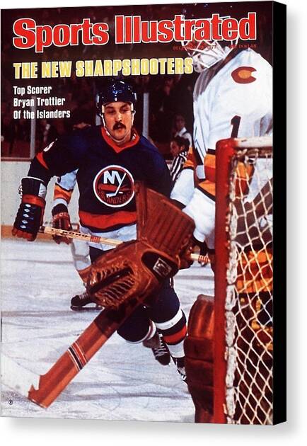 New York Islanders Bryan Trottier... Sports Illustrated Cover Canvas Art Print by Sports Illustrated