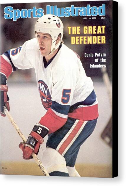 New York Islanders Denis Potvin... Sports Illustrated Cover Canvas Art Print by Sports Illustrated