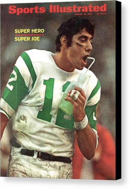 New York Jets Qb Joe Namath, Super Bowl IIi Sports Illustrated Cover Canvas Art Print by Sports Illustrated