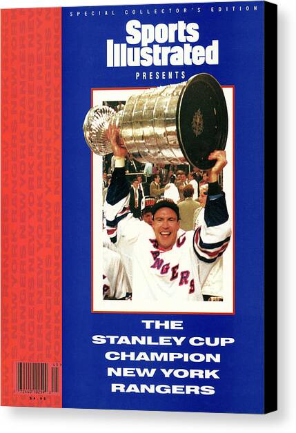 New York Rangers Mark Messier, 1994 Nhl Stanley Cup Finals Sports Illustrated Cover Canvas Art Print by Sports Illustrated