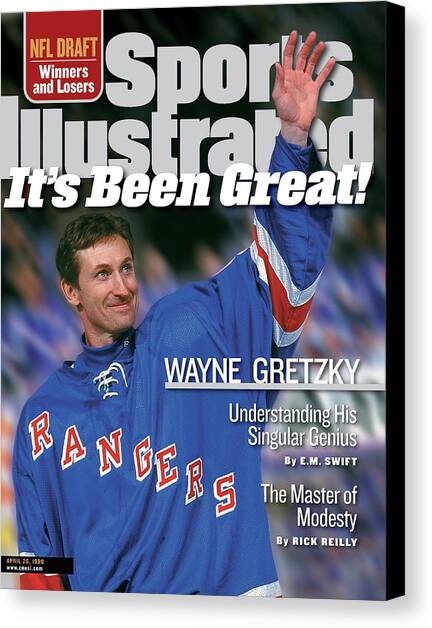 New York Rangers Wayne Gretzky Sports Illustrated Cover Canvas Art Print by Sports Illustrated