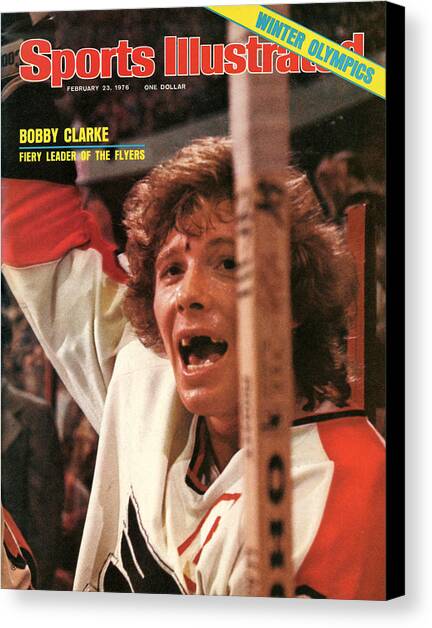 Philadelphia Flyers Bobby Clarke Sports Illustrated Cover Canvas Art Print by Sports Illustrated