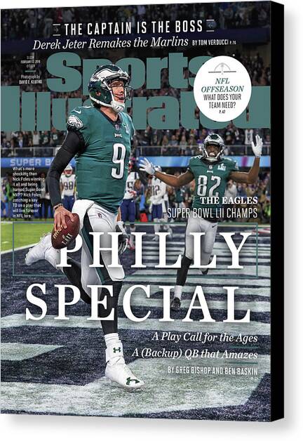 Philly Special The Eagles, Super Bowl Lii Champs Sports Illustrated Cover Canvas Art Print by Sports Illustrated