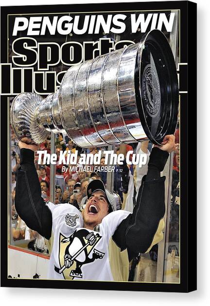 Pittsburgh Penguins Sidney Crosby, 2009 Nhl Stanley Cup Sports Illustrated Cover Canvas Art Print by Sports Illustrated