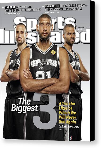 The Biggest 3 Sports Illustrated Cover Canvas Art Print by Sports Illustrated