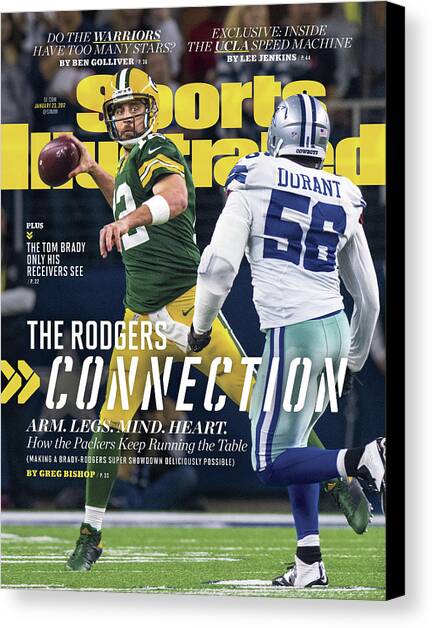 The Rodgers Connection Arm. Legs. Mind. Heart. Sports Illustrated Cover Canvas Art Print by Sports Illustrated