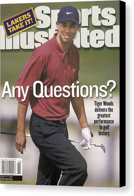 Tiger Woods, 2000 Us Open Sports Illustrated Cover Canvas Art Print by Sports Illustrated