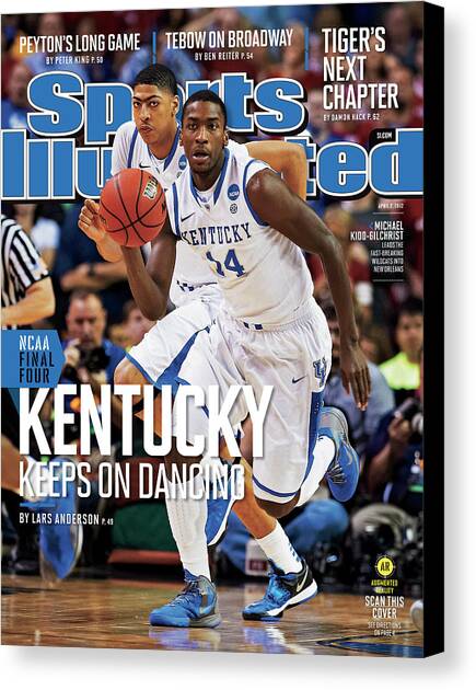 University Of Kentucky Michael Kidd-gilchrist, 2012 Ncaa Sports Illustrated Cover Canvas Art Print by Sports Illustrated
