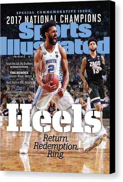 University Of North Carolina, 2017 Ncaa National Champions Sports Illustrated Cover Canvas Art Print by Sports Illustrated